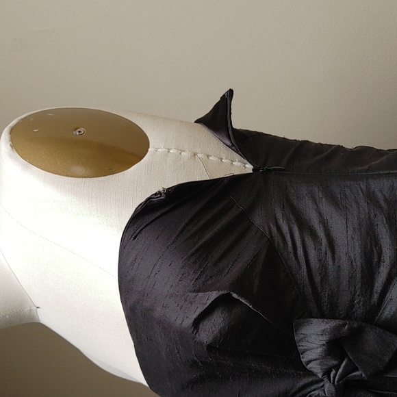 NWT'S Ann Taylor Black Tie Event Short Dupioni Silk Dress XS/S - Picture 5 of 16